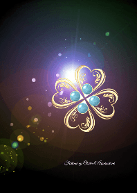 Fortune up Clover & Aquamarine