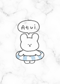 Rabbit and floating ring White01_2