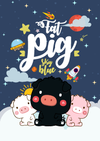 Fat Pig Galaxy Sky Blue