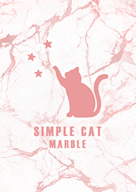 misty cat-simple cats star pink marble