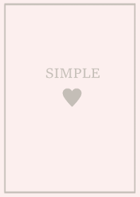 SIMPLE HEART -natural pink-