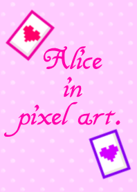 Alice in Pixel art.