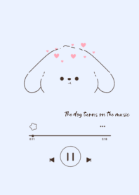 The dog turns on the music1