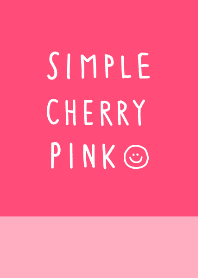 シンプル cherry pink