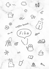 Hand drawn icon and marble Whit01_2