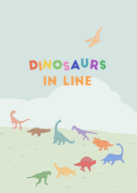 Dinosaurs In Line