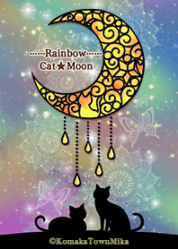 Cat special moon rainbow version