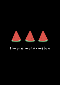 Simple watermelon/red&black