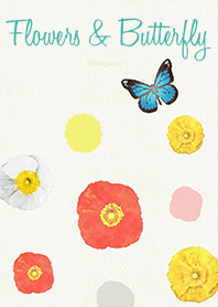 Flowers & Butterfly .