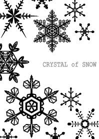 Crystal of snow white