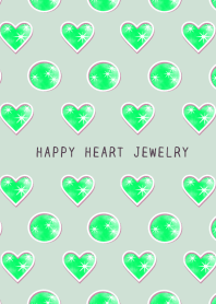 HAPPY HEART JEWELRY/GREEN/BEIGE