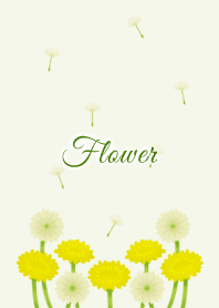 Flower 009 (dandelion-Light Green)