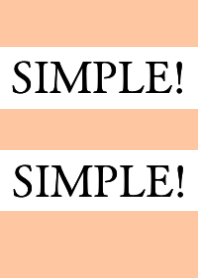 SIMPLE!SIMPLE!-CORAL PINK-BEIGEj