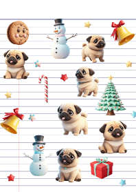 Pug dog In Christmas Day 2 (JP)