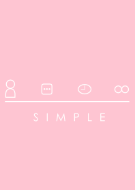 シンプル（ピンク）Ver.3 文字入り