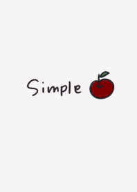 シンプルで可愛いリンゴ
