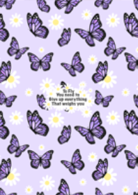 Pastel purple butterfly