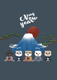 neko new year - indigo