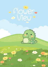 เจ้าไดโน ทิวทัศน์ดอกไม้ I