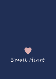 Small Heart *Navy+Pink 15*