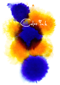 カラーインク(青＆橙色)