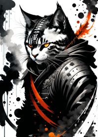 水墨猫武士 607065