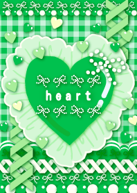 Decorative Heart -green