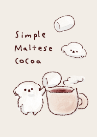 simple Maltese cocoa beige.