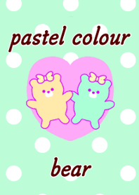 mamama-chin-Cute bear heart.pastelcolour