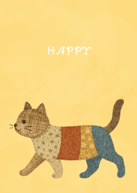 Cat Stuffed01 on light yellow