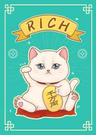 The maneki-neko (fortune cat)  rich 88