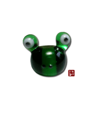 Frog of the glass