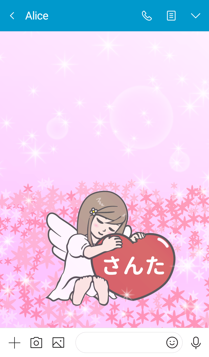 ハートと天使『さんた』