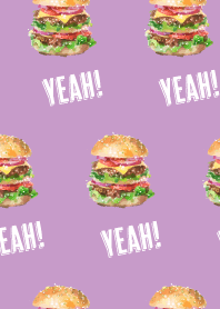 Burger Burger on light purple