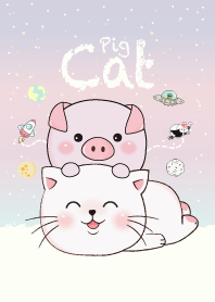 Cat and Pig Pastel.