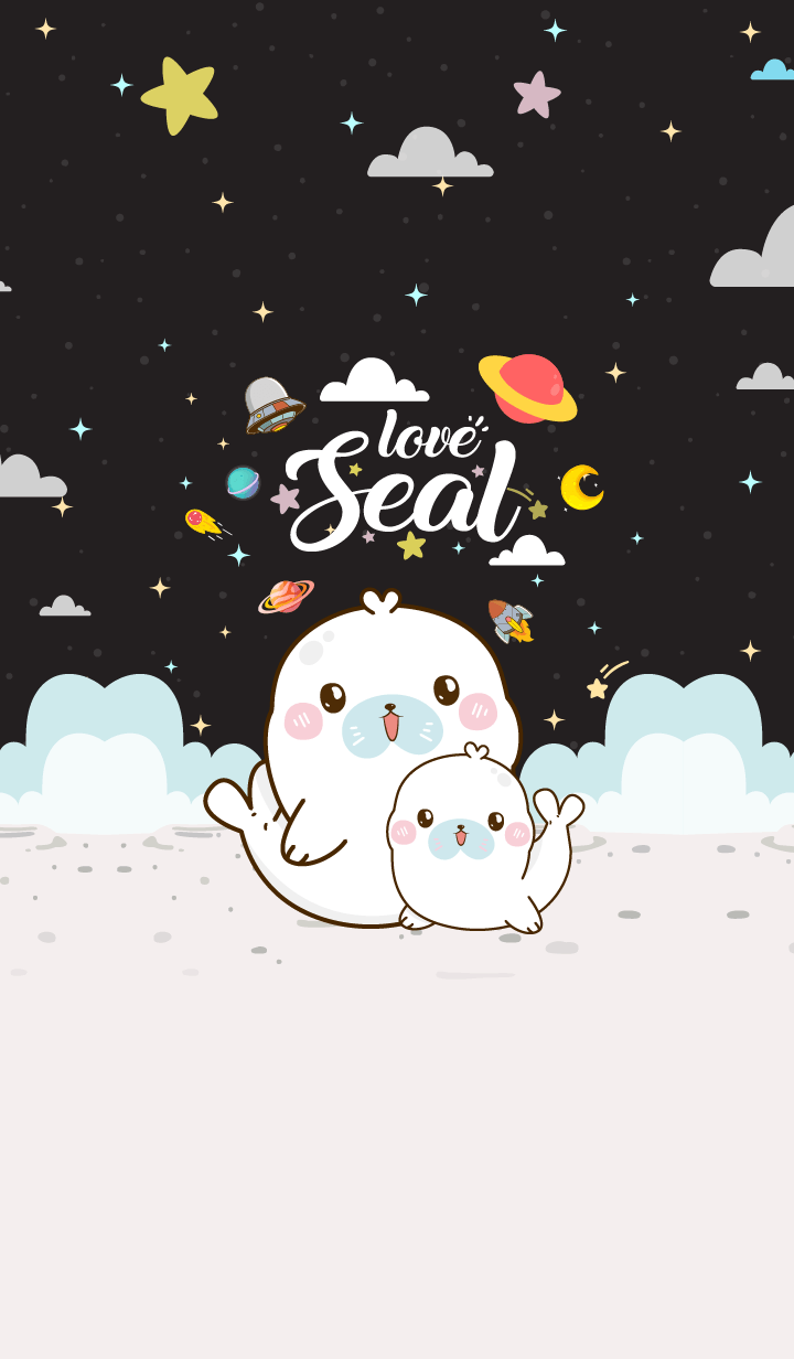 Cute Seal Lover Black