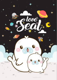 Cute Seal Lover Black