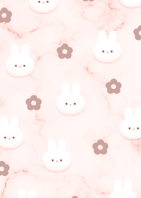 ウサギと花✿ベビーピンク10_2