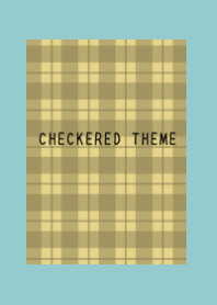 DUSTY YELLOW CHECKERED THEME/DUSTY MINT