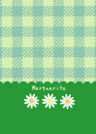 マーガレット グリーンチェック