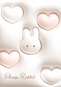 brown Fluffy rabbit and heart 03_1