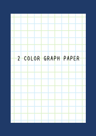 2 COLOR GRAPH PAPER/BLUE&GREEN/NAVY BLUE