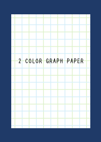 2 COLOR GRAPH PAPER-BLUE&GREEN-NAVY BLUE