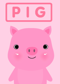 Simple cute Pink Pig theme Vr.2