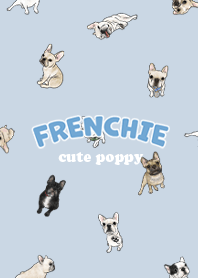 frenchie7 / baby blue