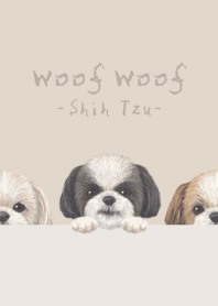 Woof Woof - Shih Tzu - PASTEL BROWN