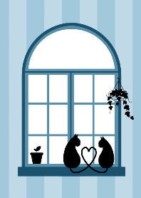 Love in the window.BLUE Ver.