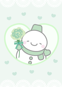 Carnation: Green Snowman Theme 9