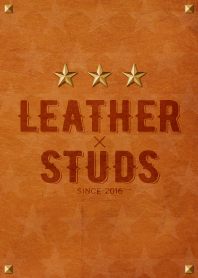LEATHER x STUDS (brown ver.)