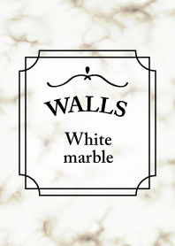 White marble walls